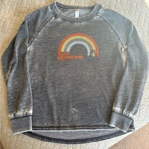 Arches National Park Crewneck Distressed Gray